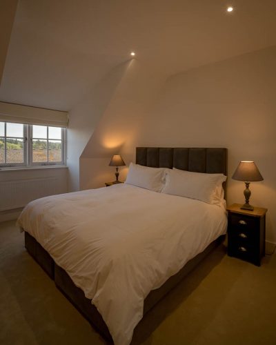 Double room at maple Barn, Bedgebury Park Estate in Kent. Perfect accommodation for groups.